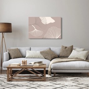 Kép - Bézs színű levelek N⁰1 (90x60 cm)