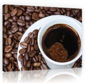 Vászonkép, Csésze kávé, 100x75 cm méretben