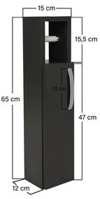 Star Anthracite fürdőszoba szekrény