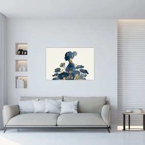 Kép - Márvány női profil (90x60 cm)