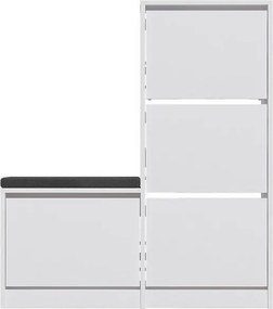 Dude White cipősszekrény