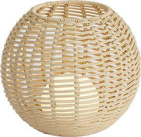 Kültéri asztali lámpa bézs 30 cm LED-del, USB-C-vel tölthető IP44 - Oli