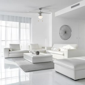 ZEVENTI - Mennyezeti ventilátor NAVAGIO 1xE27/60W/230V fekete/fehér