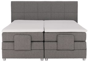 Elektromos állítható ágy, boxspring, szürke, 160x200, MURKO NEW