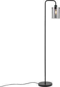 Design állólámpa fekete füstüveggel - Domo