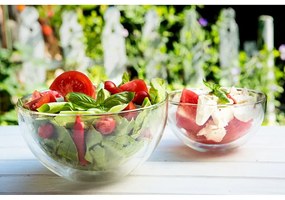 Double duplafalú üveg szervírozó tál, 500 ml - Vialli Design