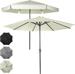 MIADOMODO Napernyő fogantyúval 250 cm krémszínű