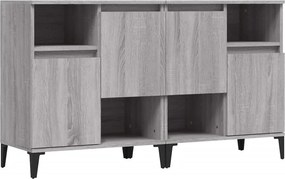 vidaXL 2 db szürke sonoma színű szerelt fa tálalószekrény 60x35x70 cm