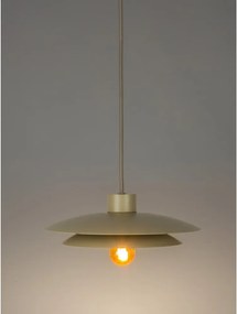 Bézs fém függőlámpa ø 26,5 cm Wubbo – White Label