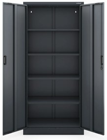 Fém szekrény JAN Compact 1750 x 800 x 400 mm, antracit