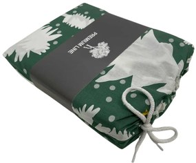 Pamut ágynemű EVERGREEN DREAMS zöld Ágyneműhuzat mérete: 70 x 90 cm | 140 x 200 cm