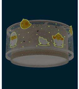 Dalber 76876 - Gyerek mennyezeti lámpa BABY CHICK 2xE27/15W/230V