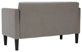 tópszínű szövet loveseat kanapé 111 cm