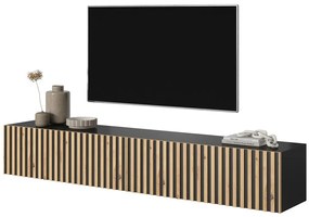 Tv szekrény/asztal Tenessie 175  (fekete + artisan tölgy). 1098790