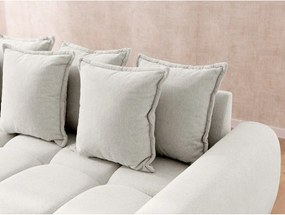 Fehér sarokkanapé (jobb oldali-heverő résszel) Albane – Ropez