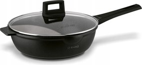 Serpenyő Extra Mély 28CM Taylor Üveg Fedéllel Indukciós Nehéz Gáz