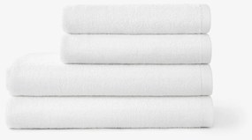 Goldea bordűr nélküli frottír törölköző és fürdőlepedő soft – fehér 30 x 50 cm