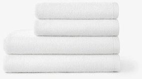 Goldea bordűr nélküli frottír törölköző és fürdőlepedő soft – fehér 50 x 100 cm