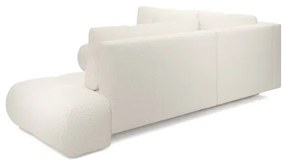 Ágyazható balos L-alakú kárpitozott sarokkanapé ágyneműtartóval ALMADA bézs