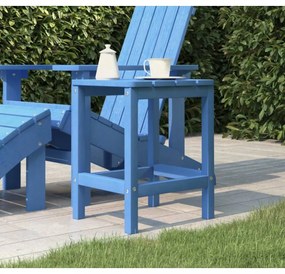 vízkék HDPE kerti Adirondack asztal 38 x 38 x 46 cm