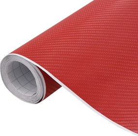 vidaXL 2 darab 4D-s piros autófólia 100 x 150 cm