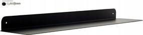 Polc 80x15x5cm akasztós modern Loft stílusban fém fekete