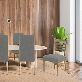 Denia multielasztikus székhuzat világosszürke, 40 x 60 cm, 2 db-os szett
