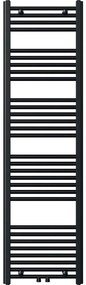 Novaservis - Fürdőszobai létra típusú törölközőszárító radiátor 648W/230V 160x45 cm fekete egyenes