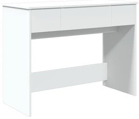 fehér fésülködőasztal tükörrel 100x45x76 cm