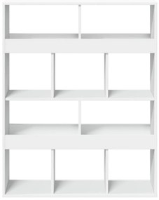 fehér szerelt fa könyvespolc 100 x 33 x 125,5 cm