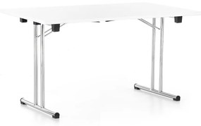 Összecsukható asztal 140 x 80 cm, fehér