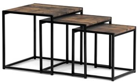 Dohányzóasztal 45 × 45 × 45 cm, MDF, öregfa AF-3003 OLW