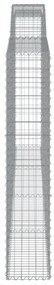3 db íves horganyzott vas gabion kosár 400x30x160/180 cm