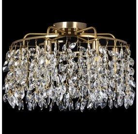 Felületre szerelhető csillár  6xE14/60W/230V átm. 50 cm arany