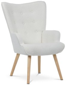 Bouclé WT2 fotel, fehér
