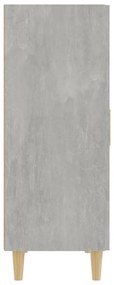 betonszürke szerelt fa tálalószekrény 70 x 34 x 90 cm