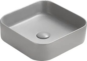 Mexen Vena pultra ültethető mosdó 37 x 37 cm, világosszürke matt - 22193761