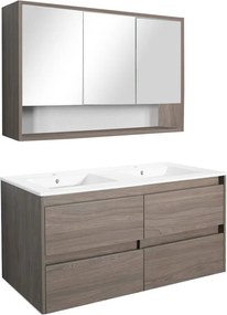 Porto 120 komplett fürdőszoba bútor rauna szil színben