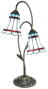 Tiffany asztali lámpa Két virágos
