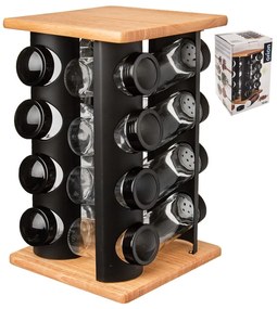 Fűszertartó készlet 16 db-os Black – Orion