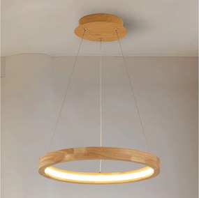 Brilagi - UMEA WOOD LED csillár kábelen LED/30W/230V átmérő 40 cm fa