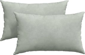 vidaXL Kanapé párnák 2 pcs Világosszürke 50 x 30 cm Bársonyos szövet