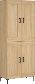 vidaXL sonoma tölgy szerelt fa magasszekrény 69,5 x 34 x 180 cm