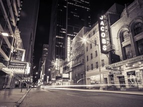 Poszter 40x30cm Times square és Broadway éjszaka New York 3, Assaf Frank
