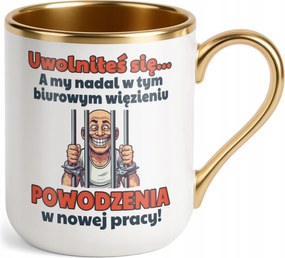 Prémium Bögre Arany Búcsú Távozás a Munkából Kolléga Ajándék