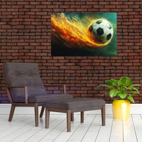 Kép - Focilabda repülés közben (90x60 cm)