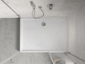 Mexen Flow+ téglalap alakú zuhanytálca 80 x 70 cm, fényes fehér - 46R107080H
