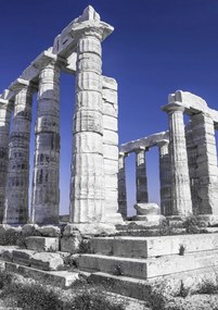 Poszter 21x29,7cm Poszeidón templomának régi oszlopai, Assaf Frank
