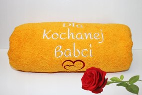 Frottír fürdőlepedő 500gsm 70x140 nagy hímzés Szeretett Nagymamának