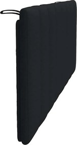 fekete szövet fejtámla párna Hanko 140 cm